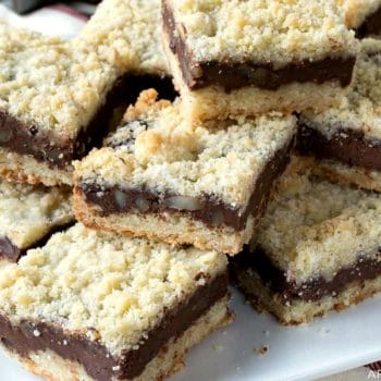 Chocolate Almond Crumb Bars