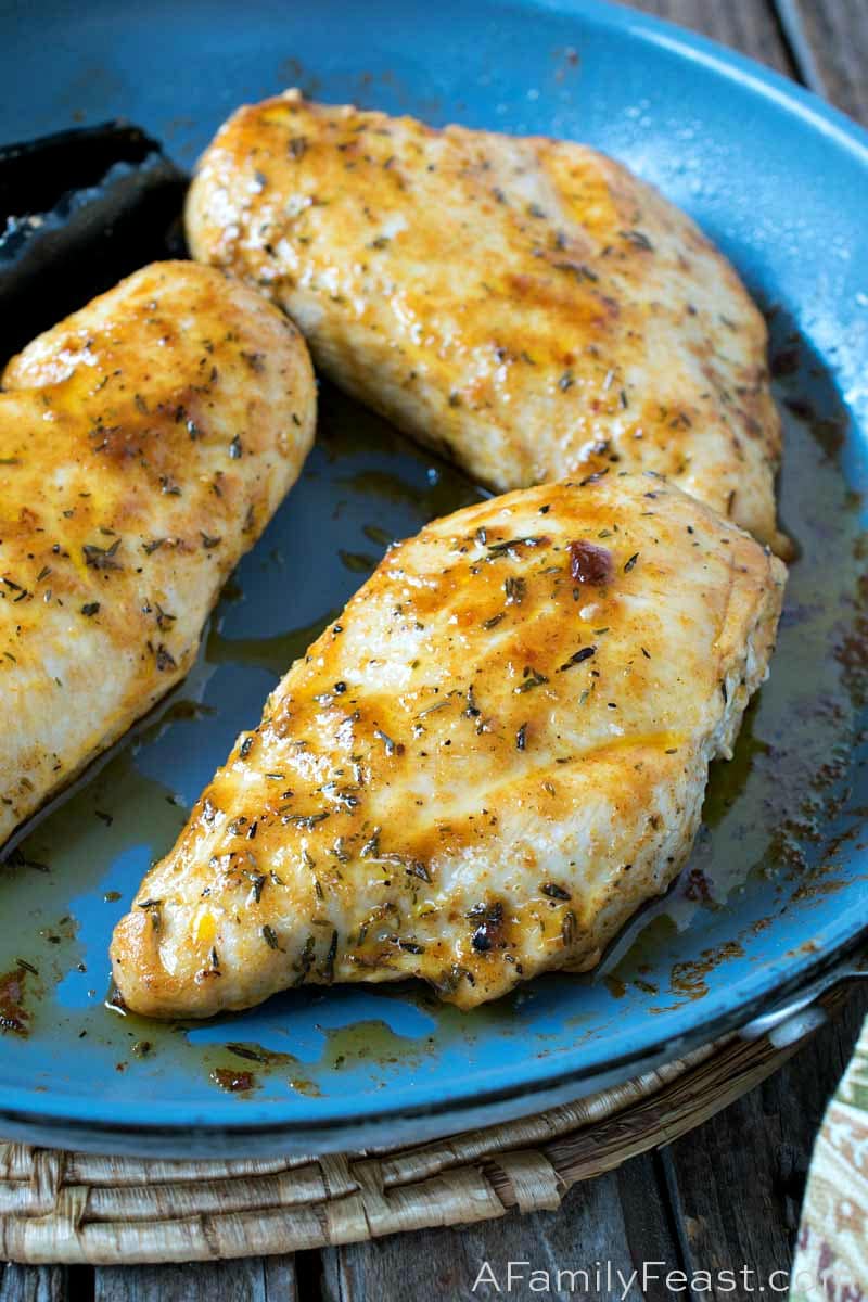 Pan Seared Boneless Chicken Breasts 