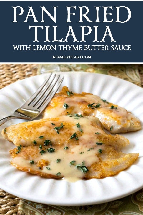 Pan-Fried Tilapia with Lemon Thyme Butter Sauce