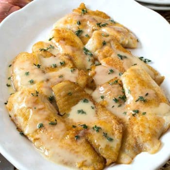 Pan-Fried Tilapia with Lemon Thyme Butter Sauce
