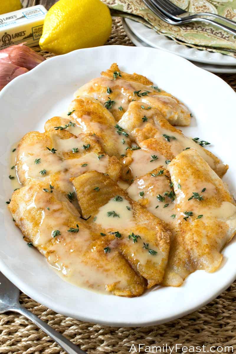 Pan-Fried Tilapia with Lemon Thyme Butter Sauce