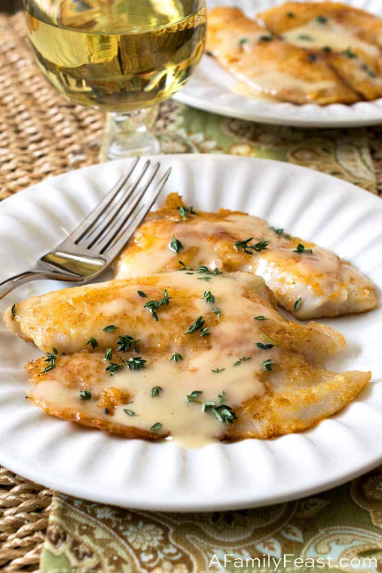 Pan Fried Tilapia with Lemon Thyme Butter Sauce A Family Feast®