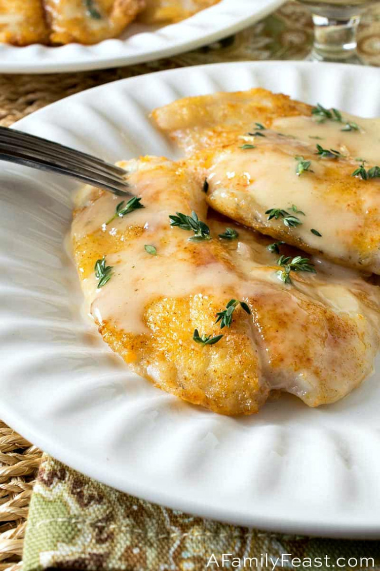 Pan Fried Tilapia with Lemon Thyme Butter Sauce A Family Feast®