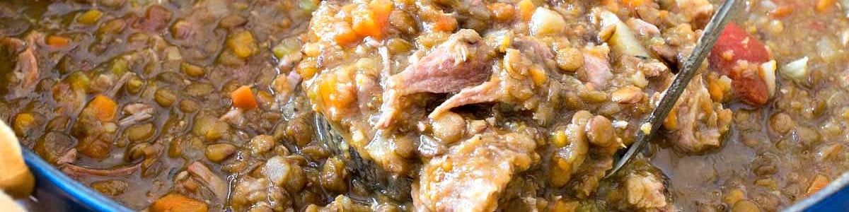 Lentil Soup with Ham