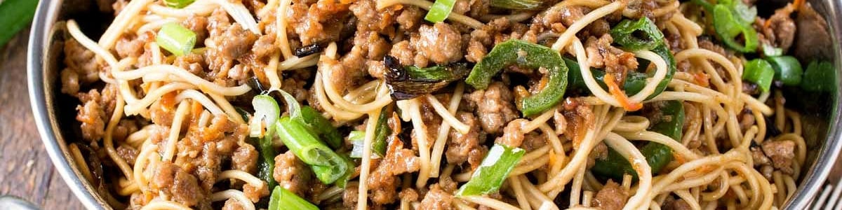 Scallion Noodles with Pork