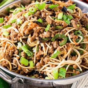 Scallion Noodles with Pork