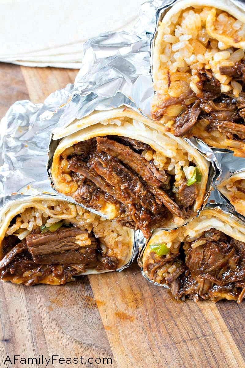 Chile Colorado Burritos have zesty beef and rice, refried beans and melted cheese - all wrapped up in a flour tortilla. Chile Colorado Burritos