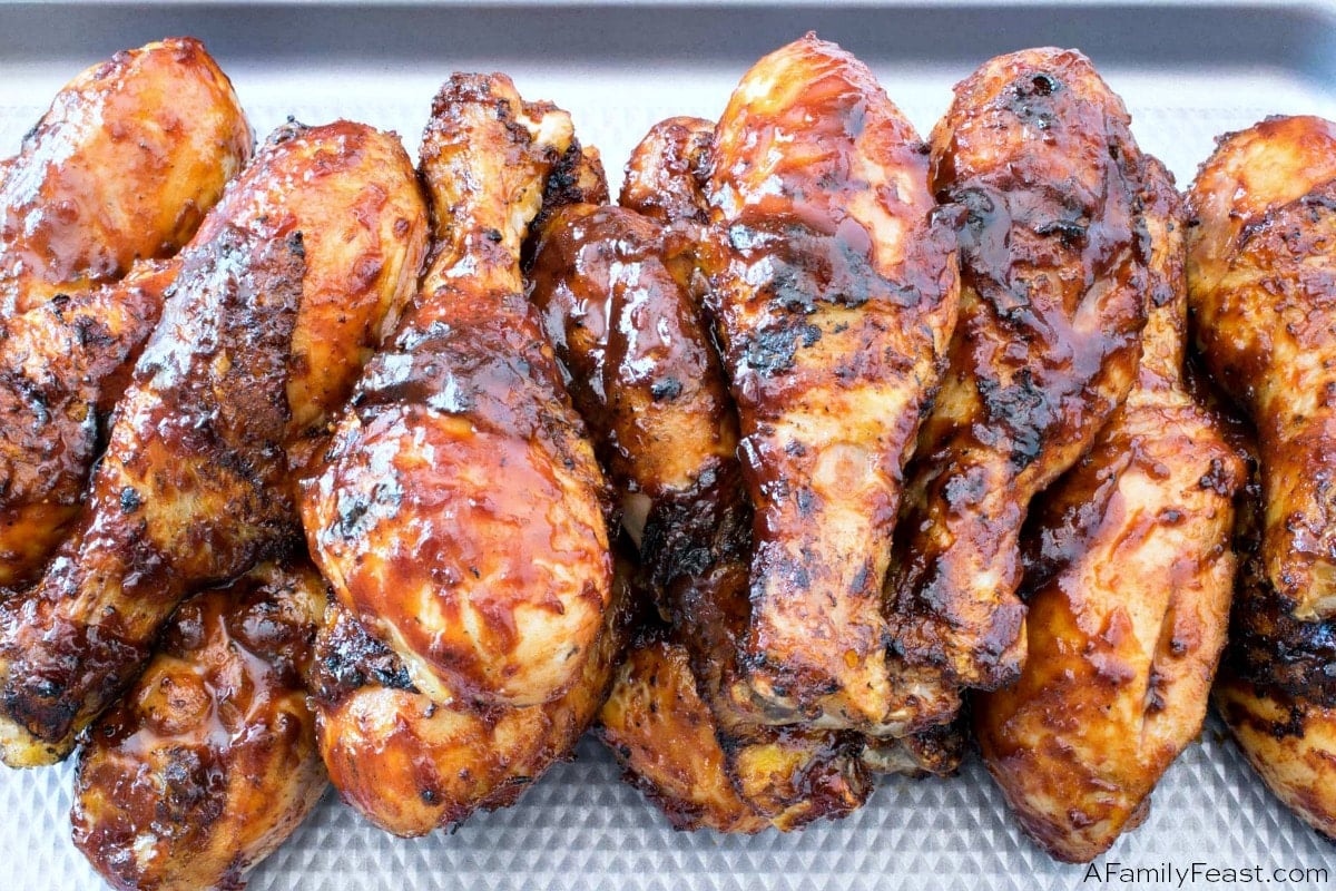 How to Grill Chicken Drumsticks - A Family Feast®