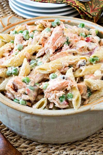 Salmon Pasta Salad - A Family Feast®