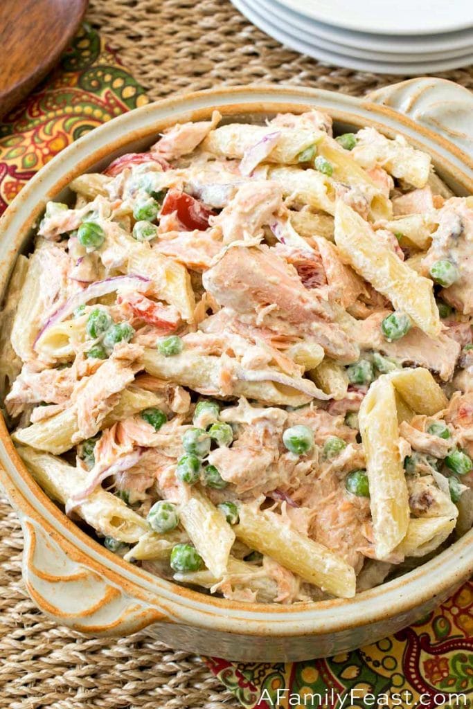 Salmon Pasta Salad - A Family Feast®