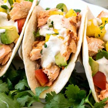 Grilled Salmon Tacos with Pineapple Salsa