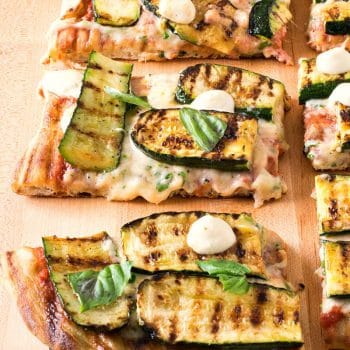 Grilled Zucchini Pizza