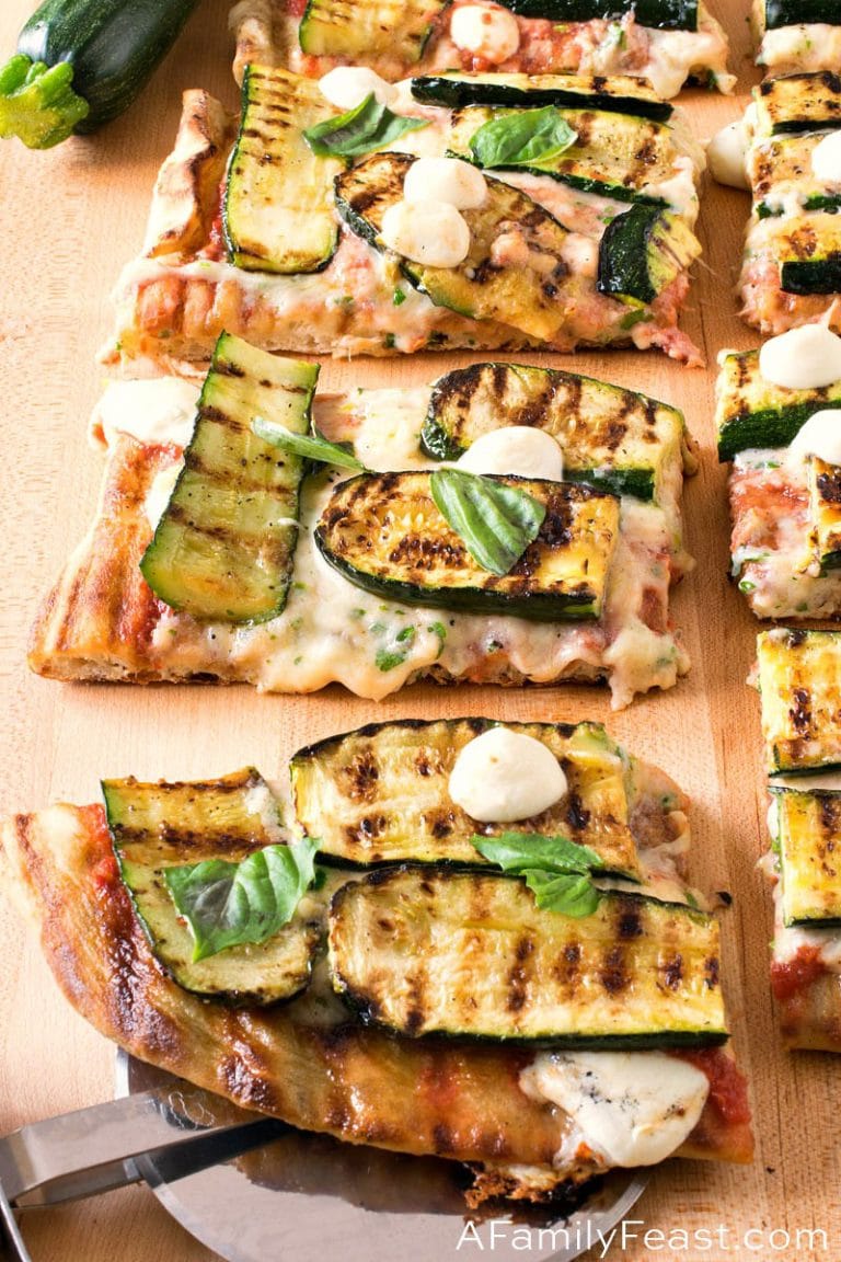 Grilled Zucchini Pizza
