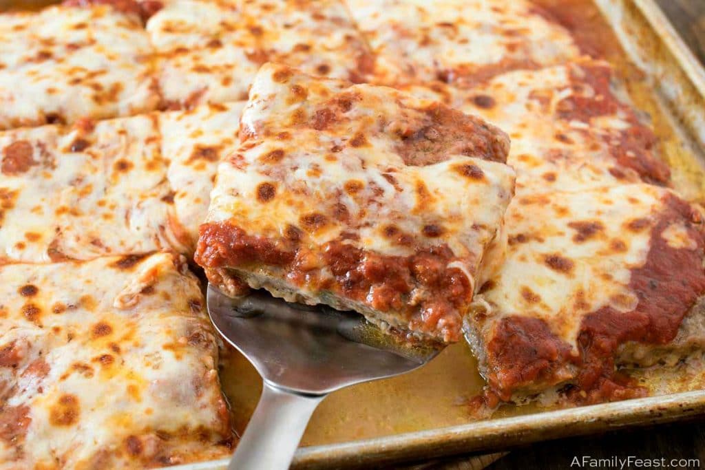 Keto Sheet Pan Italian Meatloaf - A Family Feast®