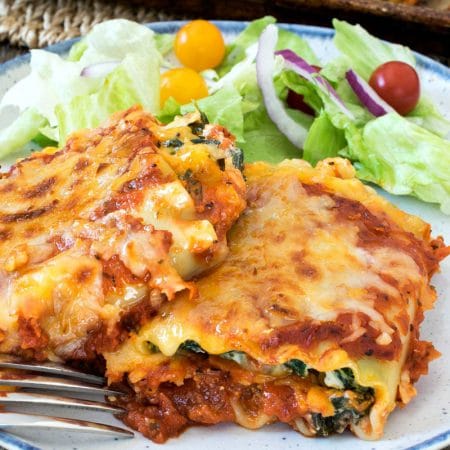 Spinach Lasagna Rollups