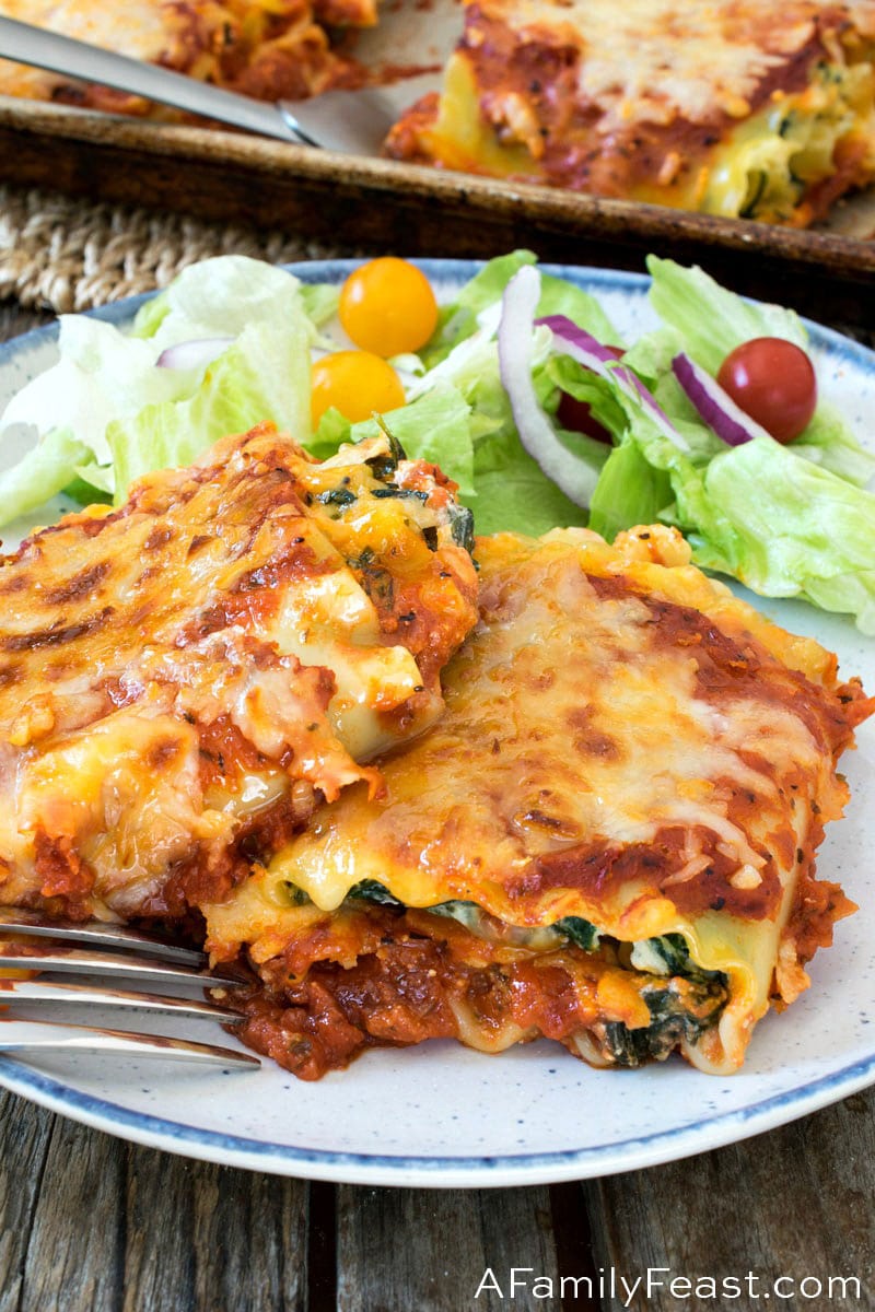 Spinach Lasagna Rollups