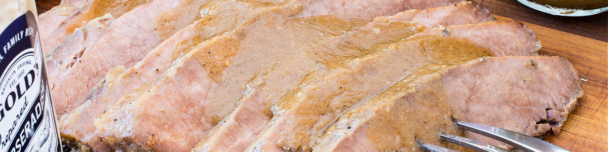 Oven-Roasted Horseradish Beef Brisket