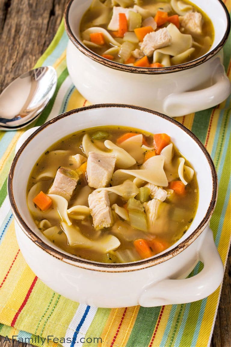 Leftover Turkey Noodle Soup - A Family Feast®