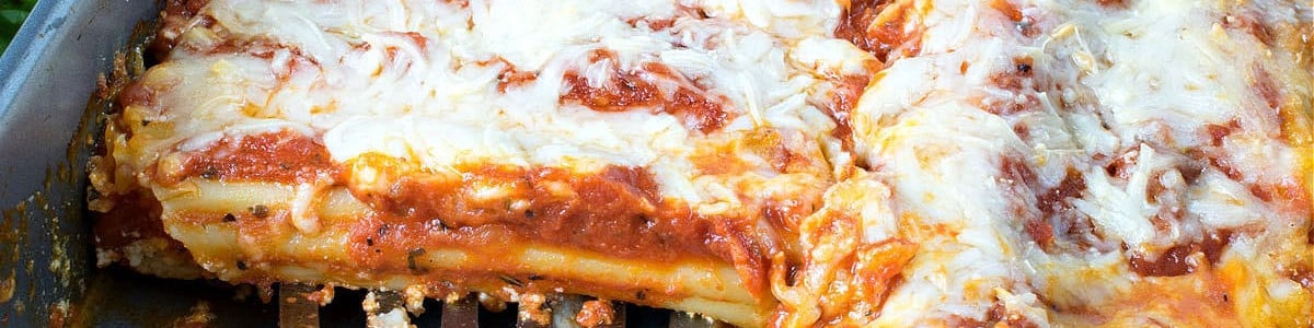 Four Cheese Baked Manicotti