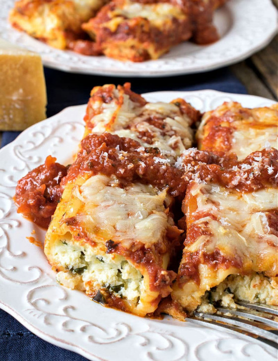 Four Cheese Baked Manicotti