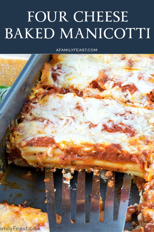 Four Cheese Baked Manicotti 