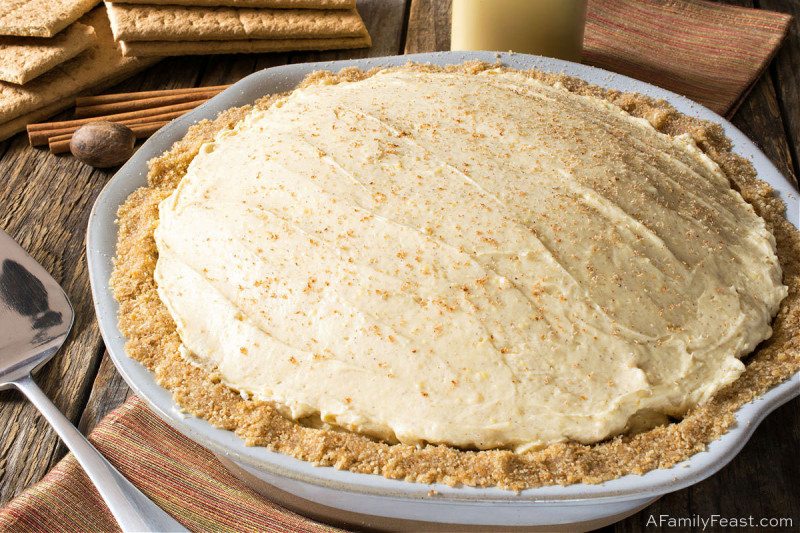 NoBake Eggnog Cream Pie A Family Feast®