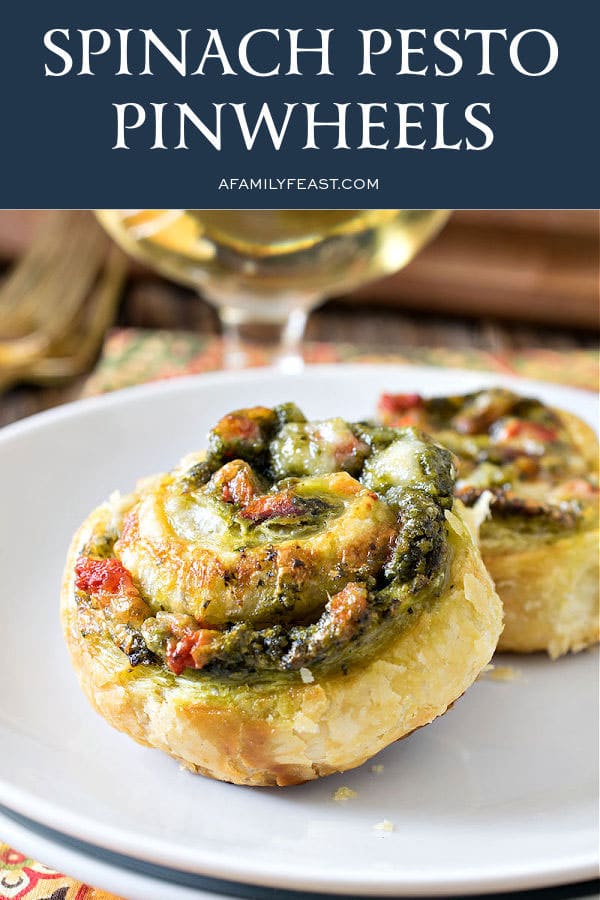 Spinach Pesto Pinwheels