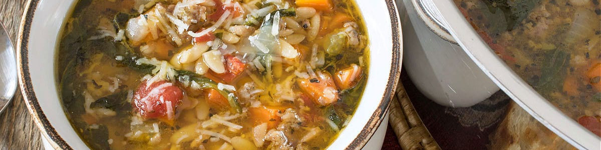 Orzo Spinach Italian Sausage Soup
