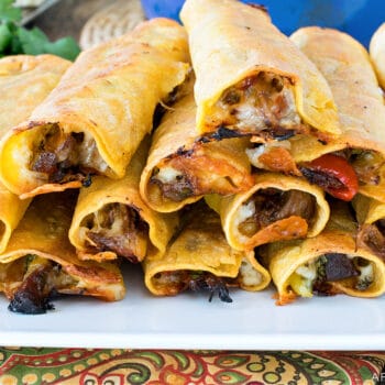 Baked Shredded Beef Taquitos