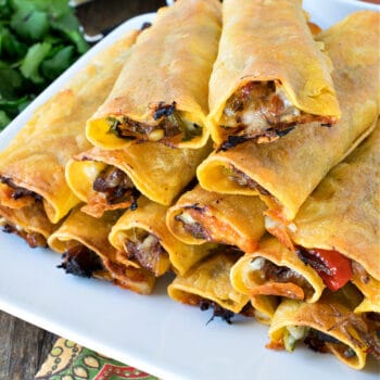 Baked Shredded Beef Taquitos
