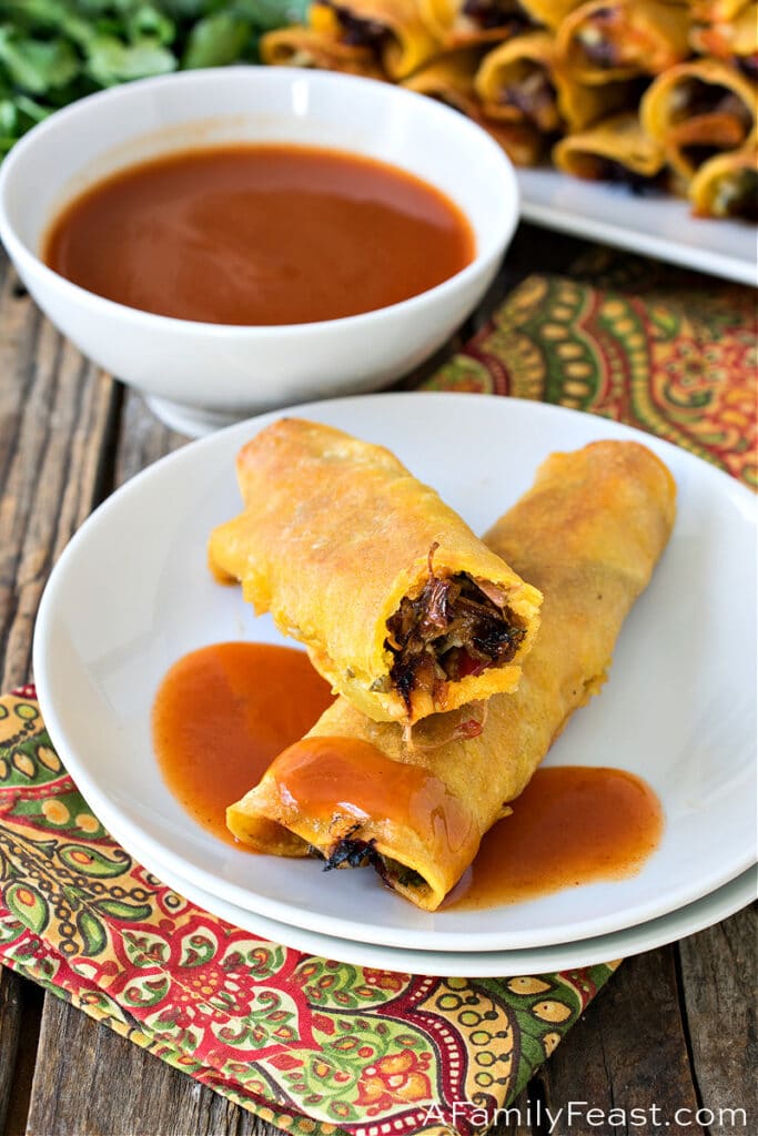 Baked Shredded Beef Taquitos A Family Feast®