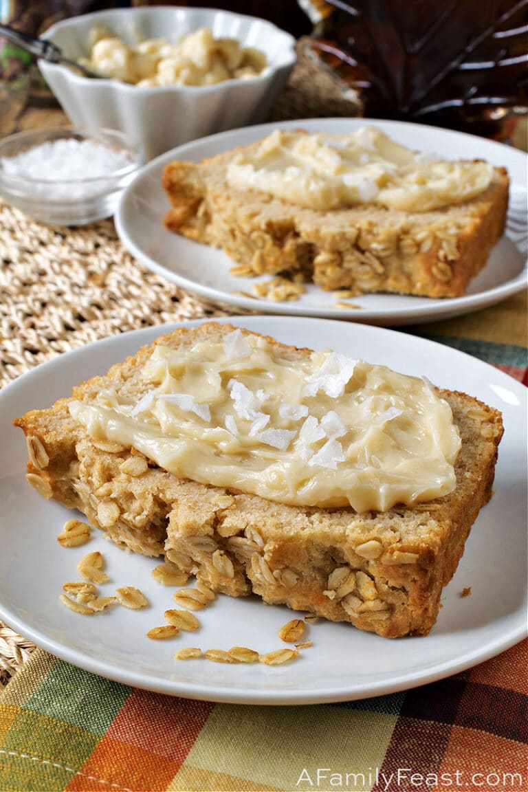 Maple Cider Bread with Salted Maple Butter
