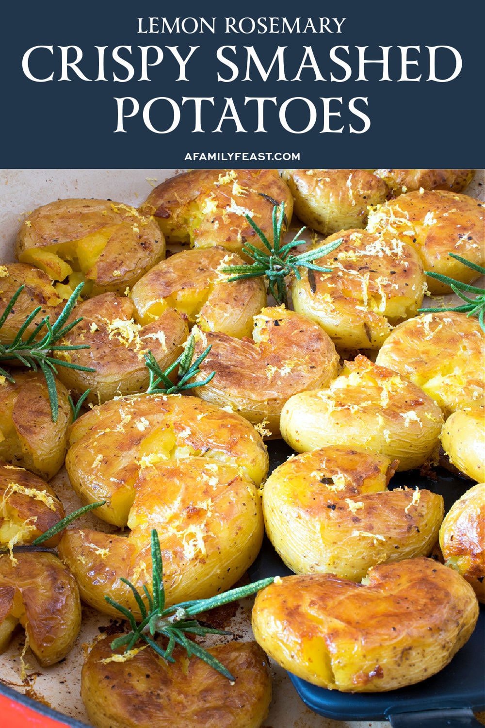 Lemon Rosemary Crispy Smashed Potatoes