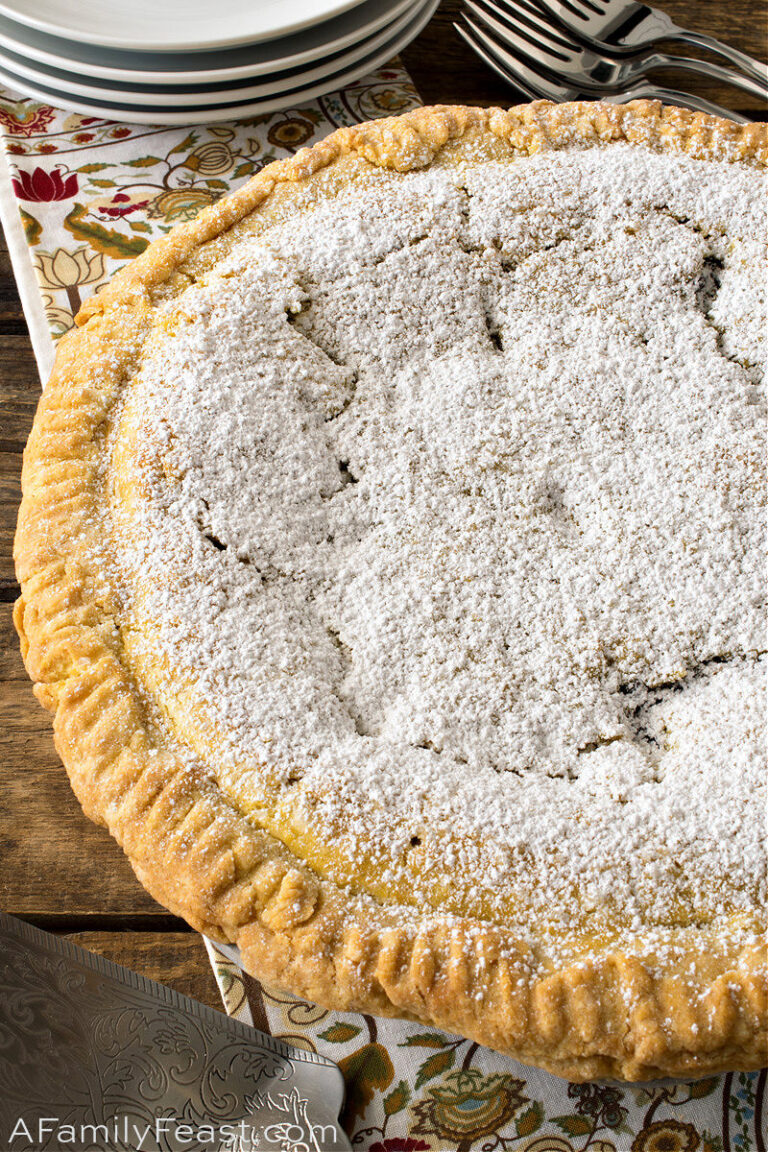 Chocolate Chip Ricotta Pie A Family Feast®