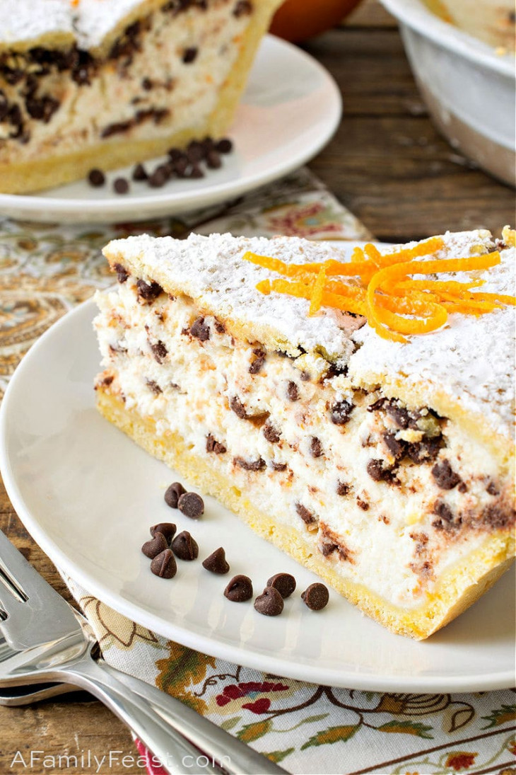 Chocolate Chip Ricotta Pie A Family Feast®