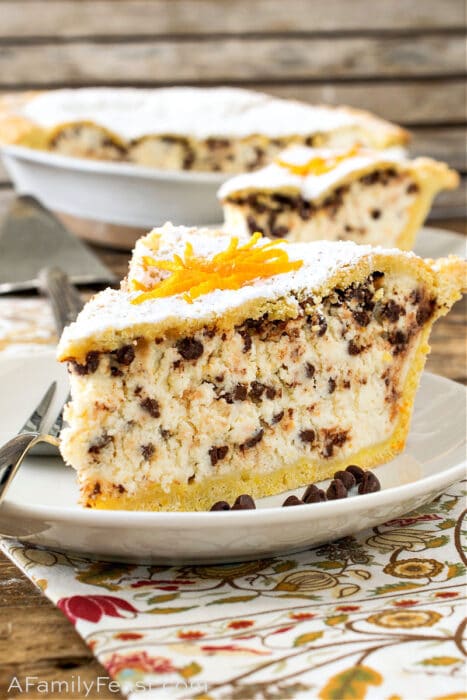 Chocolate Chip Ricotta Pie