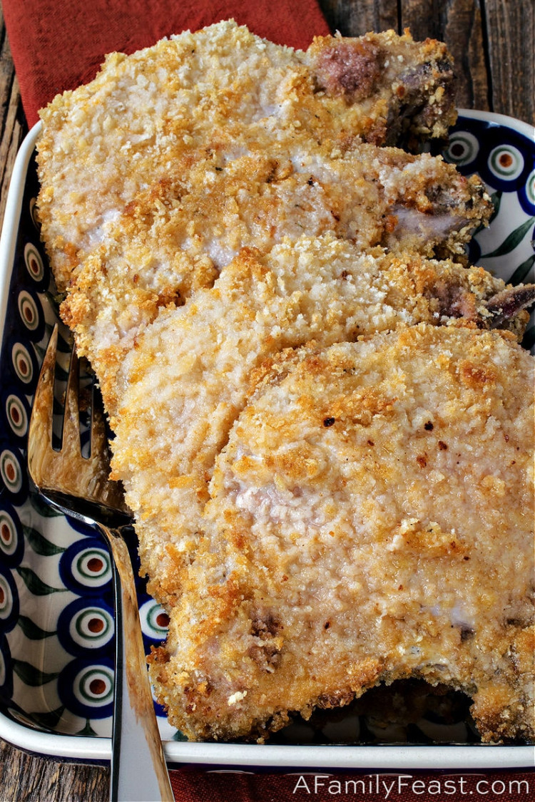 Easy CrumbCoated Baked Pork Chops A Family Feast®