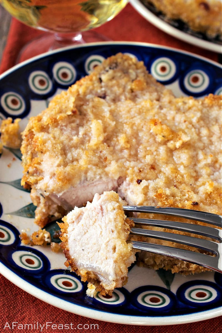 Easy CrumbCoated Baked Pork Chops A Family Feast®