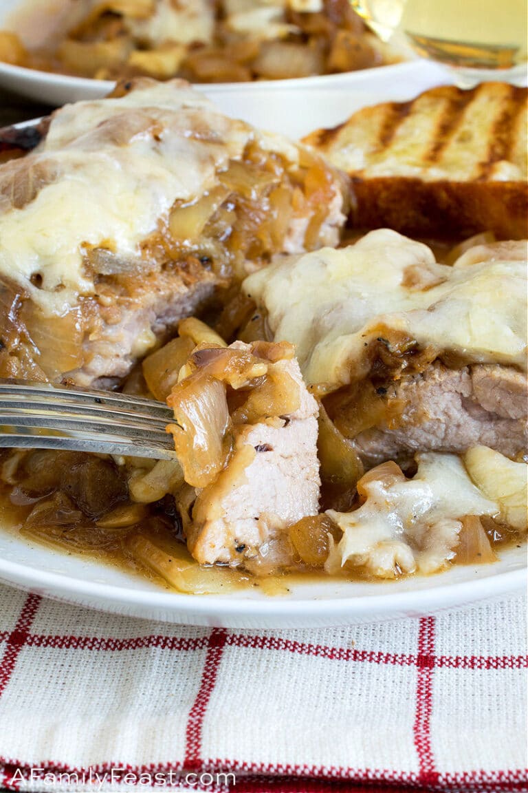 French Onion Pork Cutlets A Family Feast®
