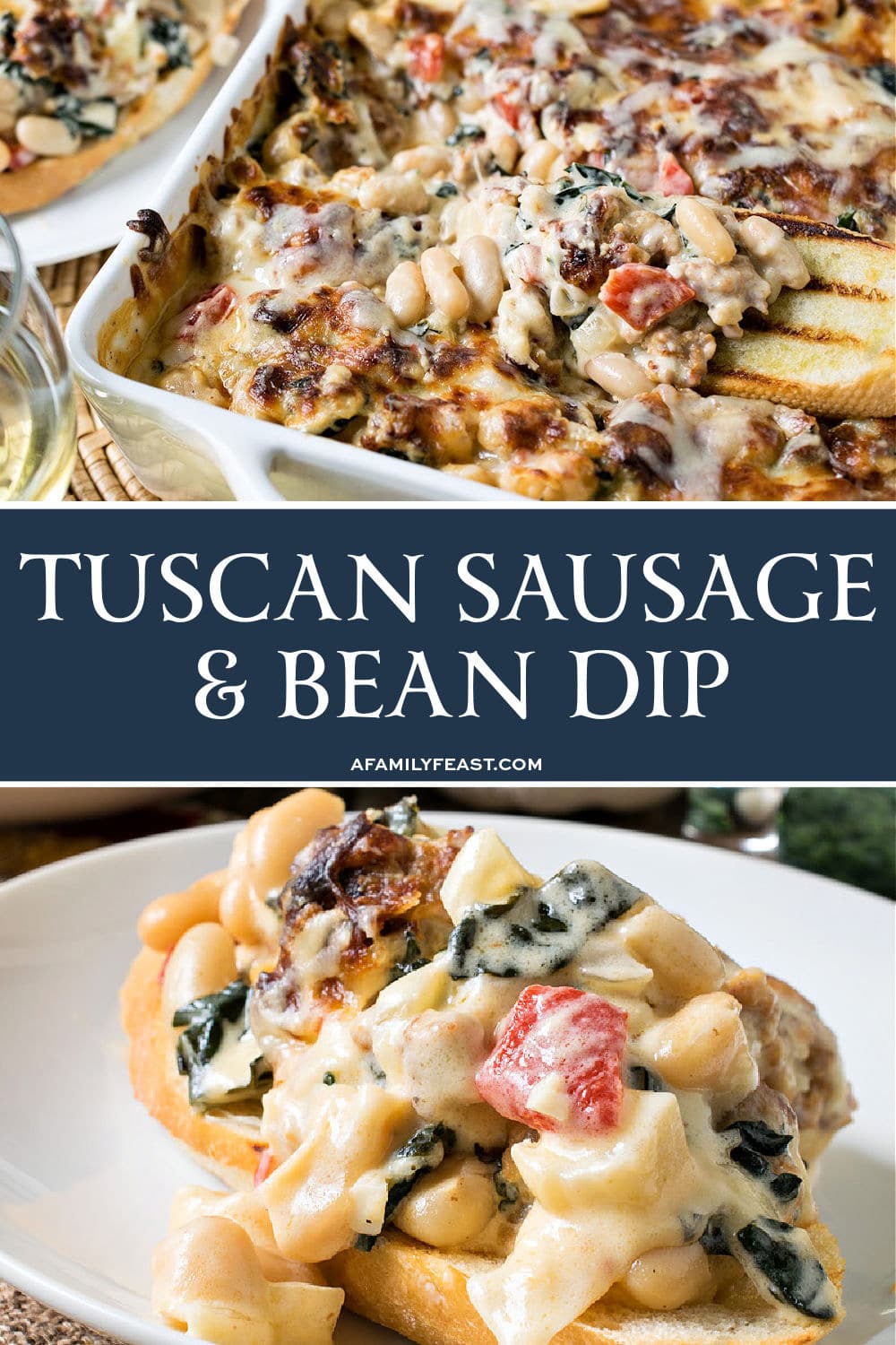 Tuscan Sausage and Bean Dip