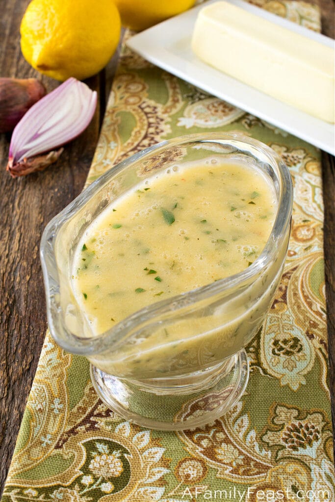 Lemon Butter Sauce (For Vegetables, Seafood, & Chicken) A Family Feast®