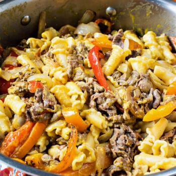 Philly Cheesesteak Pasta