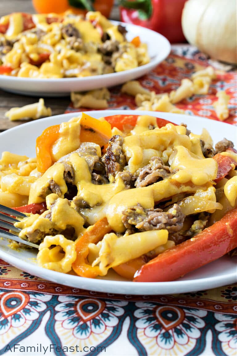 Philly Cheesesteak Pasta