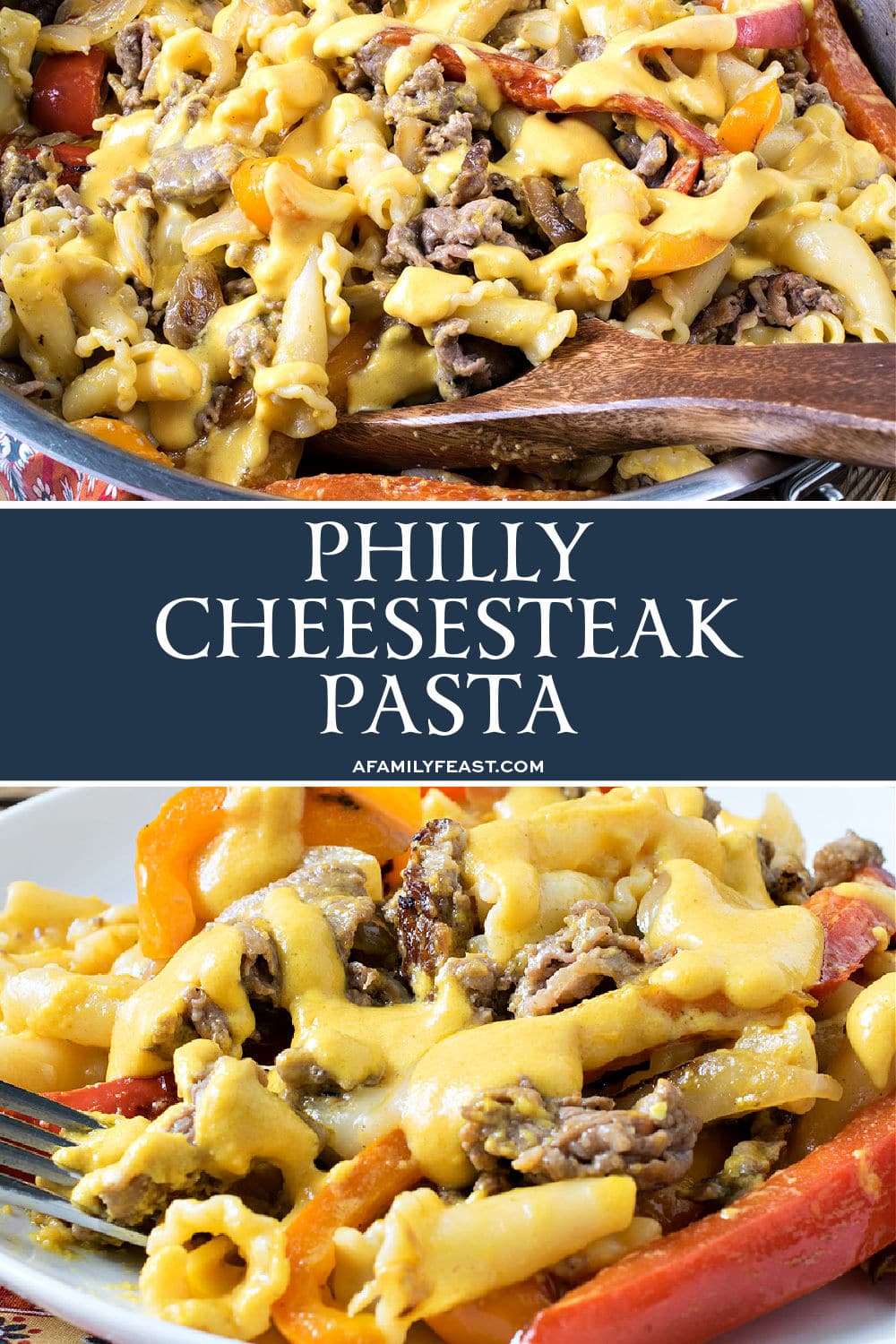 Philly Cheesesteak Pasta