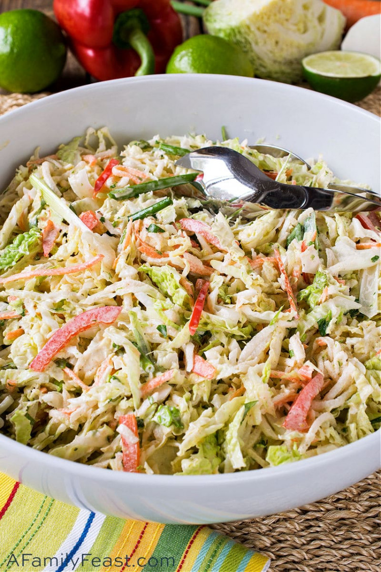 Savoy Cabbage Coleslaw A Family Feast®