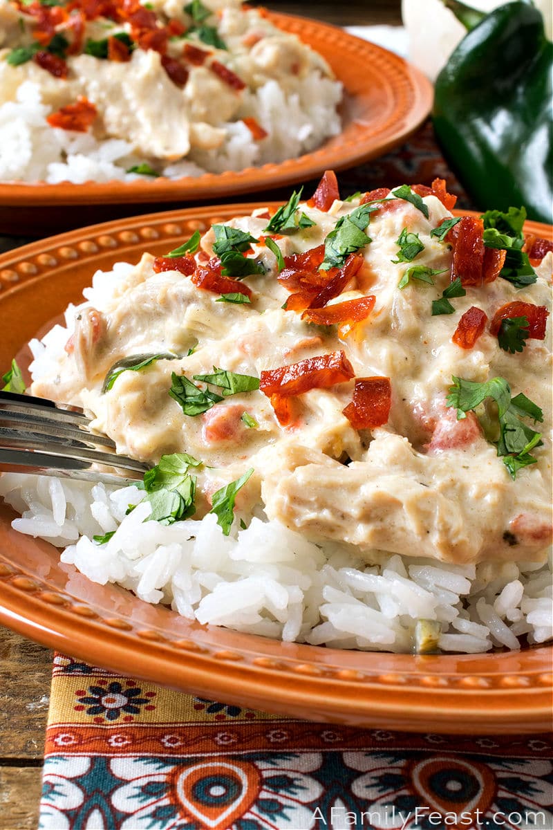 Slow Cooker Mexican Crack Chicken