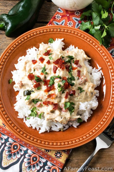 Slow Cooker Mexican Crack Chicken