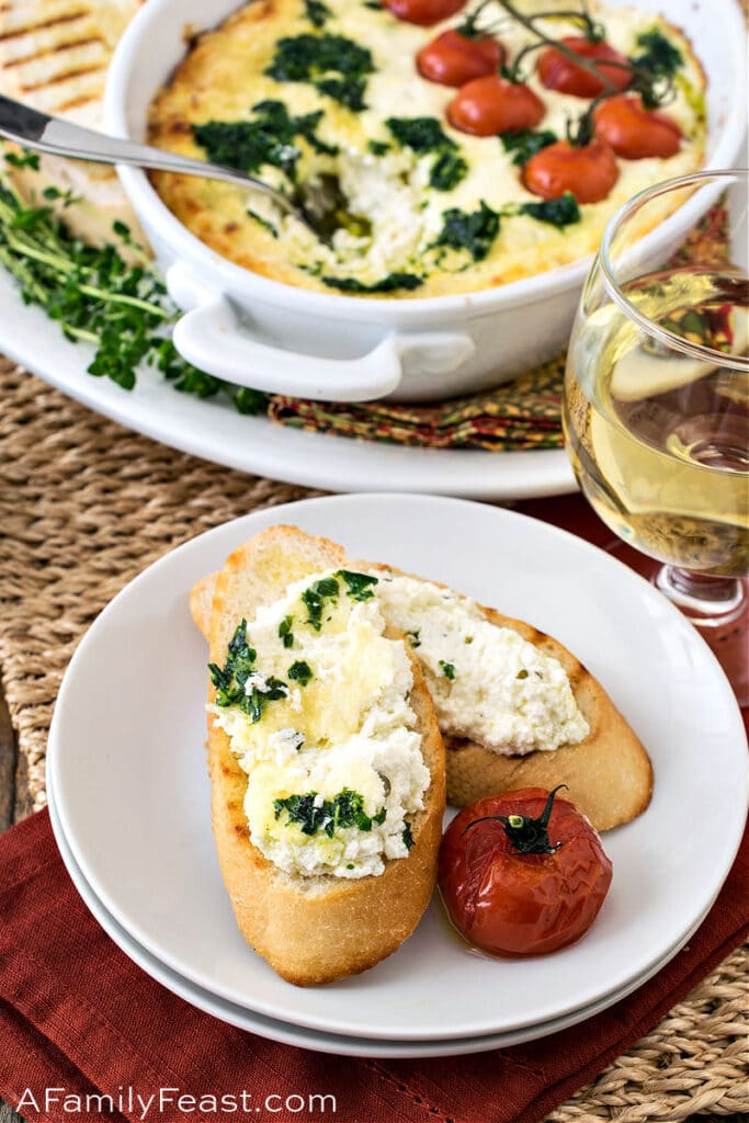 Baked Goat Cheese & Tomatoes A Family Feast®