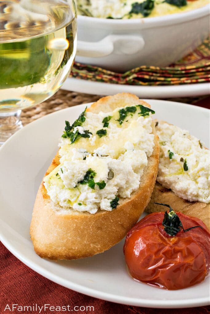 Baked Goat Cheese & Tomatoes A Family Feast®