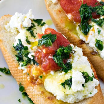 Baked Goat Cheese & Tomatoes